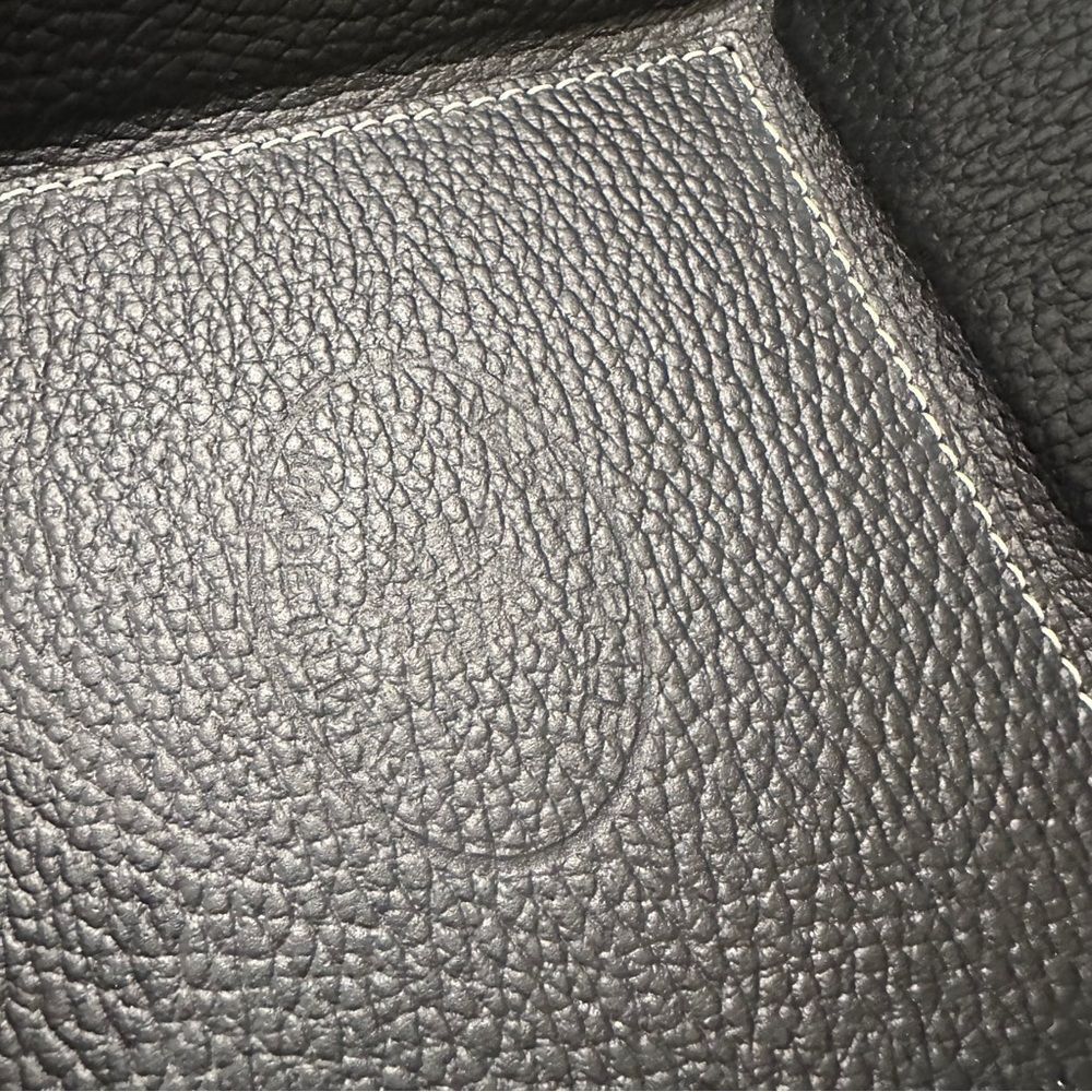 Black Italian Leather Valet Tray 6.5” x 6.5” - Picture 6 of 9